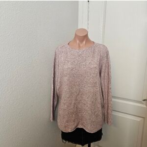 Cozy Pink Long Sleeve Sweater Sz M